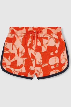 Reiss Josanna Cotton Graphic-Print Quilted Shorts 152158cm