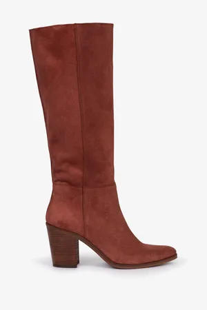 PENELOPE CHILVERS Navette Slouch Suede Rust Brown Boots AU 9 (EU 40)