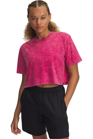 Under Armour Pink Rival Wash Short Sleeve Top L