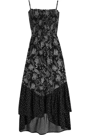 Pour Moi Strapless Asymmetric Tiered Woven Maxi Dress AU 10