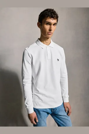 Paul Smith Zebra Logo Long Sleeve Polo Shirt S
