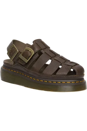 Dr. Martens Brown Wrenlie Grizzly Fisherman Sandals AU 5 (EU 36)