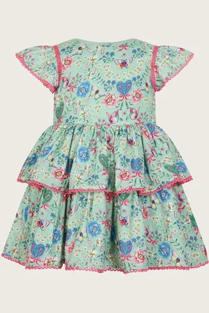 Monsoon Baby All-Over Butterfly Print 100% Cotton Dress 3