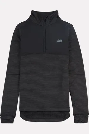 New Balance Black Boys Heat Grid ¼ Zip Sweatshirt 12