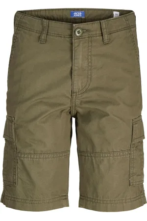 JACK & JONES Relaxed Fit 100% Cotton Cargo Shorts 10 Years (140cm)