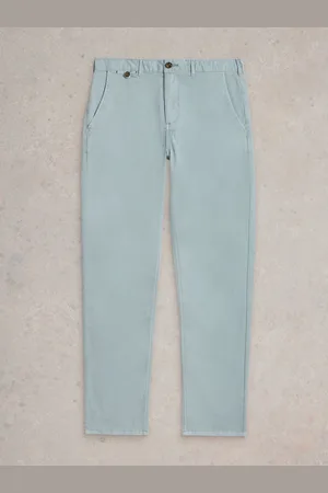 White Stuff Blue Sutton Organic Chino Trousers 34W x 31L (UK 34 R)