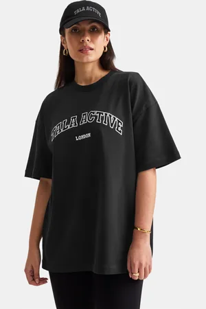 Tala Black Branded Print 100% Cotton T-Shirt small