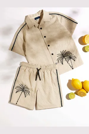 River Island Boys Palm Embroid Swim Shorts Set 110116cm
