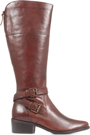 JONES BOOTMAKER Brown Phoebe L Calf Leather Knee-High Boots AU 5 (EU 36)
