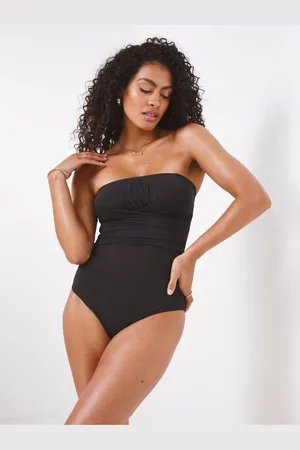 Simply Be Black 1 Magisculpt Bandeau Swimsuit 24