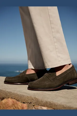 Next Standard Fit Suede Penny Loafers AU 12 (EU 47)