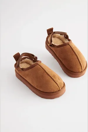 Next Tan Brown Cosy Slipper Mules AU 6 (EU 23)