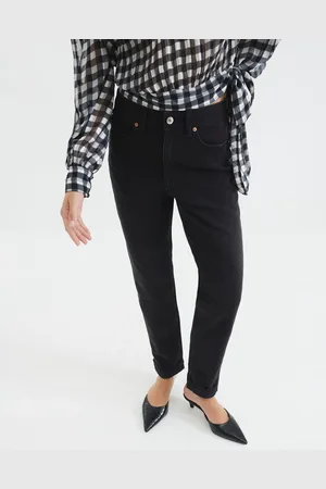 River Island Black Mom Fit Sculpt Jeans AU 16 S