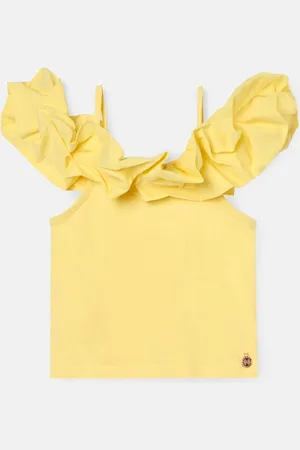 Angel & Rocket Yellow Carrie Ruffle Vest Top 7 Years (122cm)
