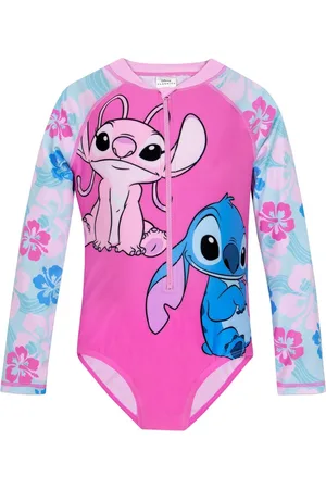 Character Pink Disney Lilo And Stitch & Angel Swimsuit 140146cm