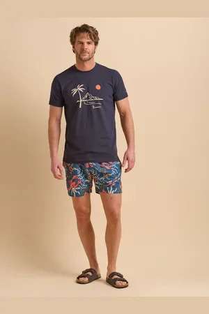 Brakeburn Blue 100% Cotton Island T-Shirt XL