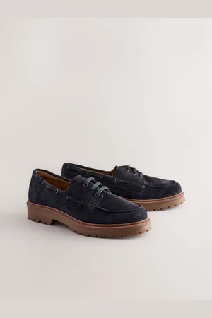 Next Standard Fit Forever Comfort Leather Chunky Lace-Up Boat Shoes AU 9 (EU 41)