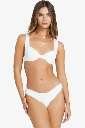 Billabong Salt and Sol White Bikini Bottoms AU 14