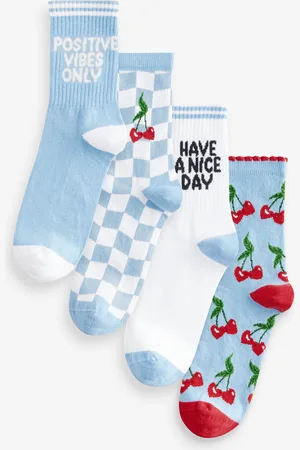 Bath & Body Works Blue Cherry Socks 4 Pack One