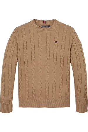 Tommy Hilfiger Natural Regular Fitessential Cable Jumper 7 Years (122cm)