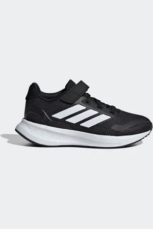 adidas Black/White Kids Runfalcon 5 Trainers AU 10 (EU 27.5)
