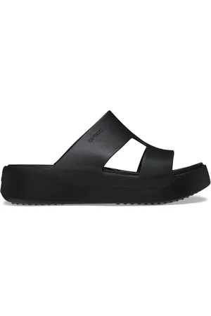 Crocs Black Getaway Platform H-Strap Sandals AU 7 (EU 37.5)