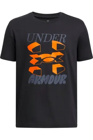 Under Armour Black 100% Cotton Wordmark Logo Short Sleeve T-Shirt 9