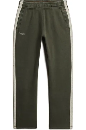 Superdry Dark Green/Athletic Grey Marl Essential Logo Straight Joggers M
