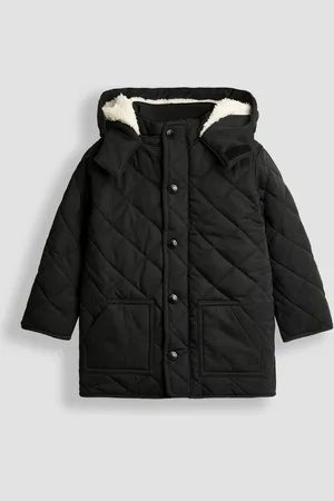 JoJo Maman Bébé Black Quilted Coat 1.5