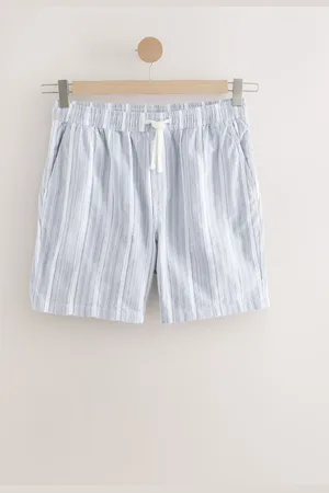 Next 100% Cotton Drawstring Waist Stripe Shorts M