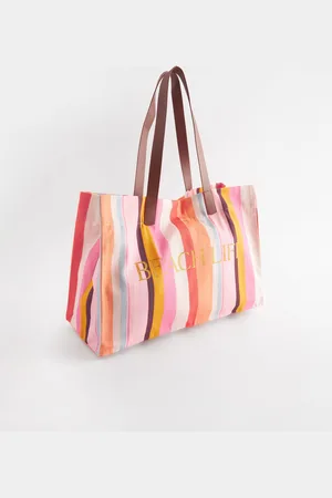 Next Multi Striped Beach Bag One