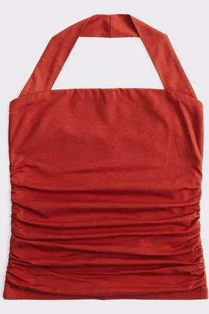Abercrombie & Fitch Woven Halter Neck Top small