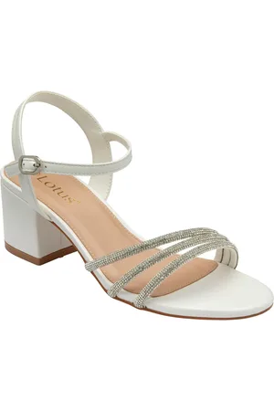 Lotus White Heeled Occasion Sandals AU 8 (EU 39)
