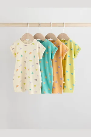 Next Multi 100% Cotton Baby Rompers 4 Pack 2