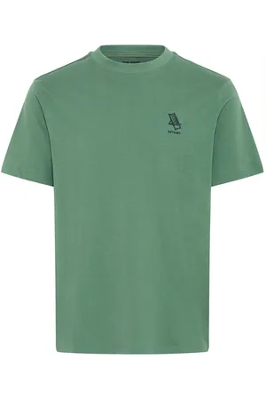 Blend Green Embroidered Short Sleeve 100% Cotton T-Shirt large