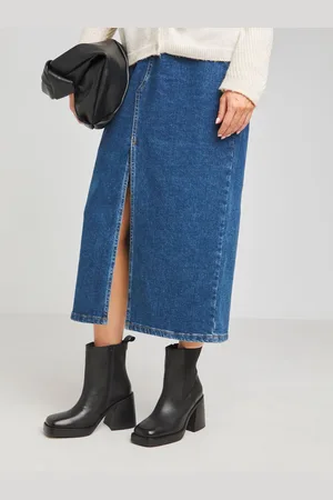 Simply Be Black Platform Chelsea Ankle Boots In Extra Wide Fit AU 7 (EU 38)