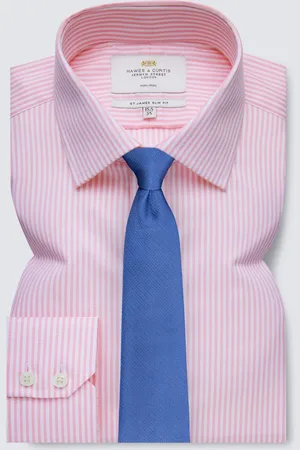Hawes & Curtis Bengal Stripe 100% Cotton Shirt AU 44 Regular