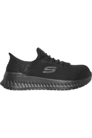 Skechers Black Tilido Ombray Safety Trainers AU 7 (EU 38)