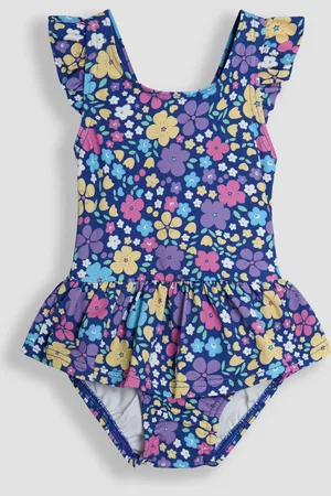 JoJo Maman Bébé Floral Swimsuit with Nappy 2