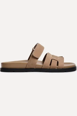 Linzi Natural Essential Slip-On Sandals With Woven Front Strap AU 6 (EU 37)