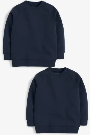 Next Navy Blue 2 Pack Crew Neck School Sweater (3-16yrs) 15 Years (170cm)