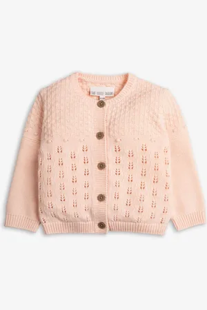 The Little Tailor 100% Cotton Pointelle Knitted Cardigan 1.5
