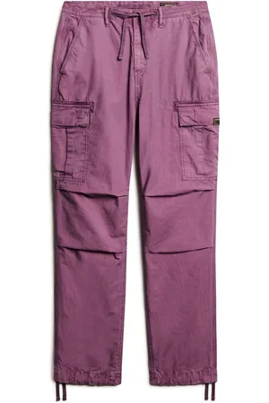 Superdry Berry Conserve Low Rise Para Cargo 100% Cotton Trousers 32W x 31L (UK 32 R)