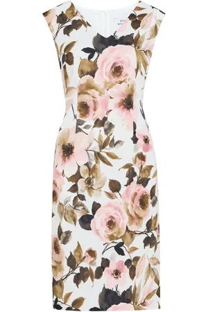 Gina Bacconi Jolene Floral Print Scuba Dress AU 10