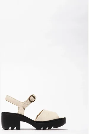 Fly London Tull Ankle Strap White Sandals AU 5 (EU 36)