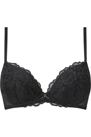 Ann Summers Black Pad Plunge Sexy Lace Underwired Bra 40 FF