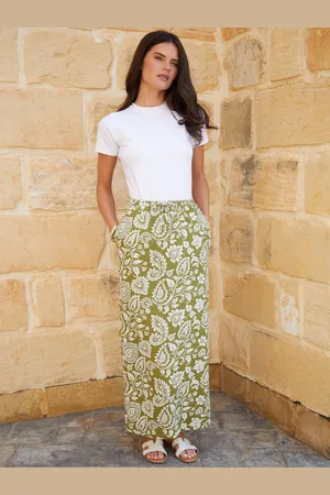Threadbare Leopard Print Lightweight Jersey 100% Cotton Midi Skirt with Pockets 12