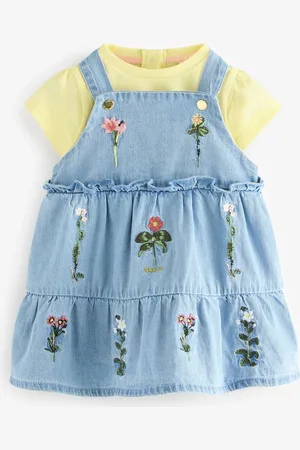 Ted Baker Floral Embroidered Pinny Dress and T-Shirt Set 12