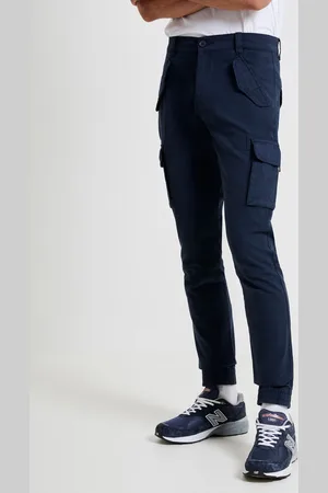 French Connection Blue Marine Cargo 100% Cotton Joggers 38W x 31L (UK 38 R)