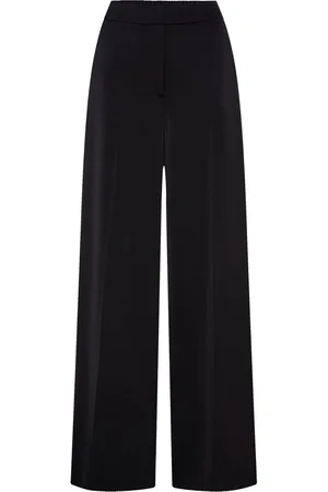 Calvin Klein Black Technical Satin Straight Trousers AU 12